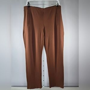 Chico's Camel Brown Ponte Slim Pants Size 2 (L/12)